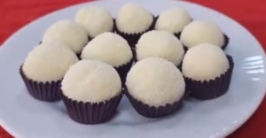 Docinho de leite ou brigadeiro branco