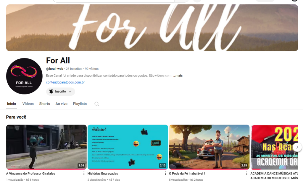 canal do youtube